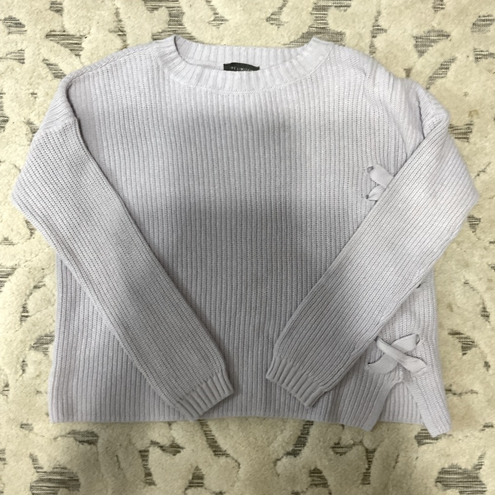 THE LIMITED pastel purple sweater.